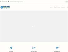 Tablet Screenshot of newdayfundinggroup.com